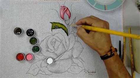 Roberto Ferreira Vamos Pintar Rosas Semi Realista Em Tecido P