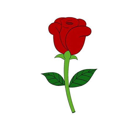 How To Draw A Simple Rose Easy Drawing Guides