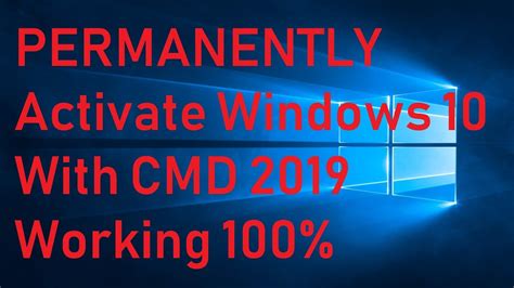 Permanently Activate Windows 10 For Free With Cmd Updated 2022 Youtube