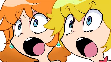 Daisy And Peach Panty And Stocking Style Super Mario Art Panty And