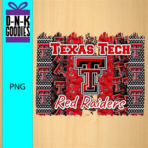 Red Raiders Brushstrokes Wreck Em Tech Texas Tech Png Etsy