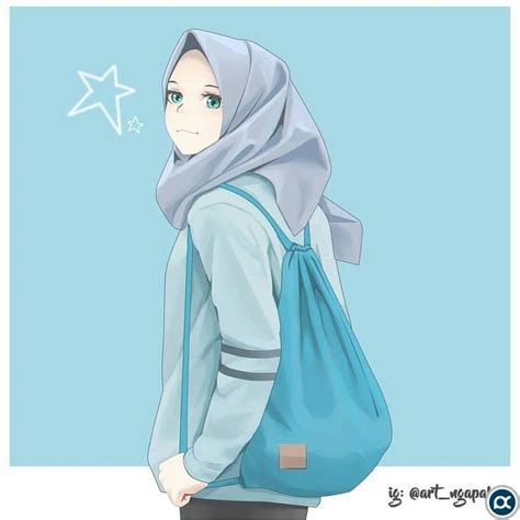 fanart anime hijab anime hijab gambaran
