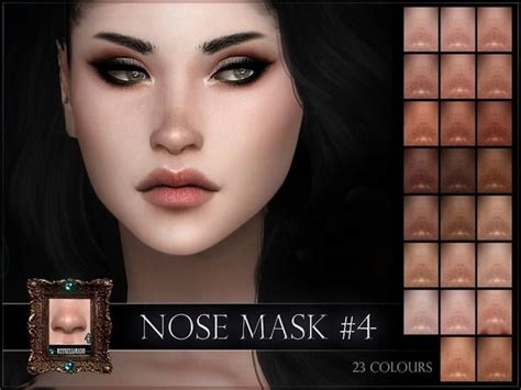 The Sims 4 Nose Mask 04 Full Coverage And Overlay The Sims 4 Skin