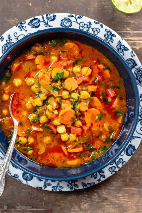 Easy Mediterranean Chickpea Soup With Vegetables The Mediterranean Dish