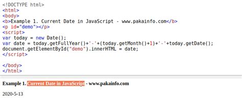 How To Get Current Date Time In JavaScript Pakainfo