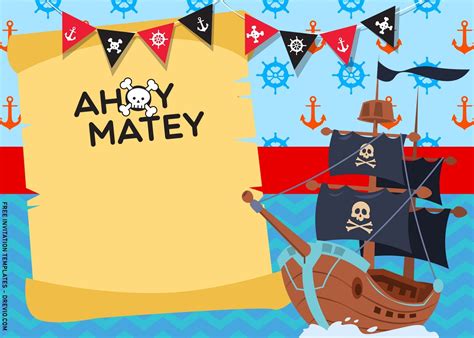11 Fun Pirate Party Birthday Invitation Templates Download Hundreds