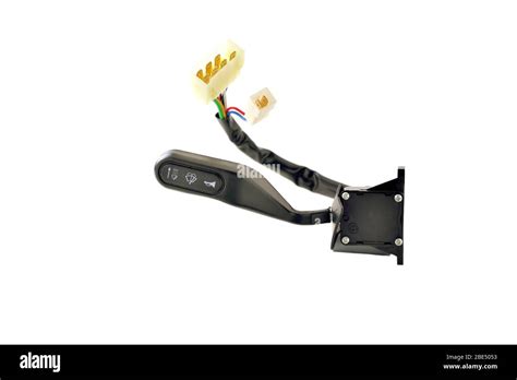 Car Parts Turn Signal Switch With Wires And Connectors White