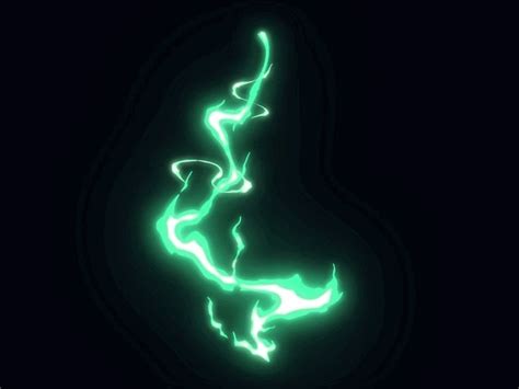 Green Lightening Cool Animations Fire Animation Pixel Animation