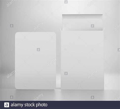 Blank White Playing Card Tarot Card Mockup With Box Empty Game Card