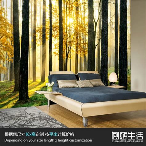 Mural Natural Forest Tree Scenic Mural Bedroom Living Room 3d Wallpaper