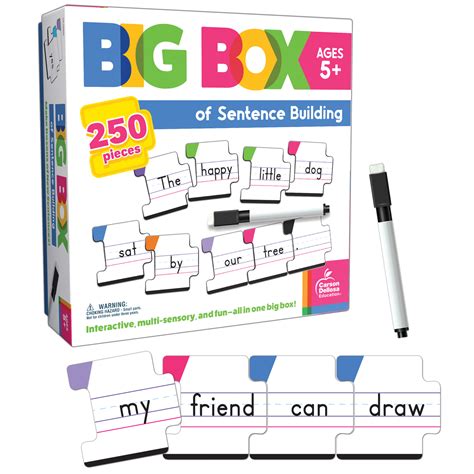 Big Box Of Sentence Building The Freckled Frog Carson Dellosa Popular Playthings Roylco