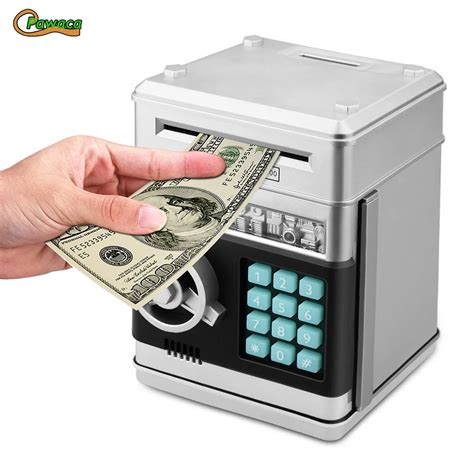 Electronic Piggy Bank Atm Password Money Box Cash Coins Saving Box Atm