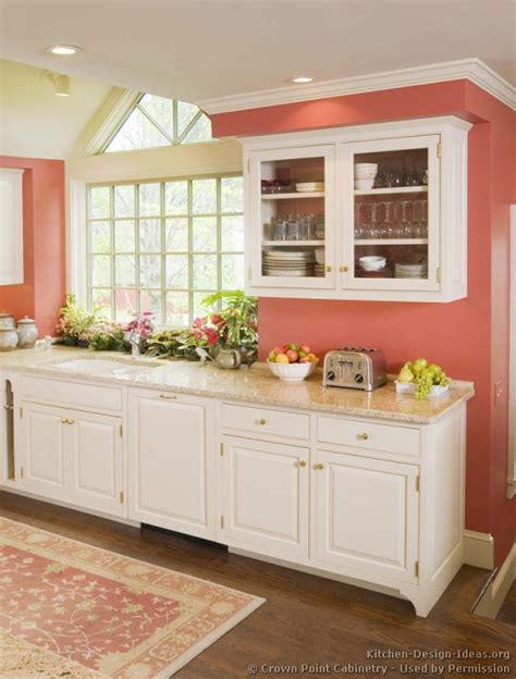 White painted kitchen cabinets before and after. Pictures of Kitchens - Traditional - White Kitchen ...