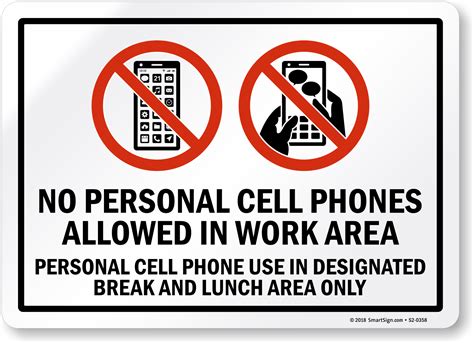 No Cell Phone Policy At Work