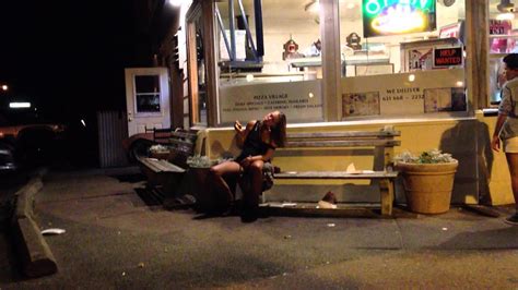 drunk girl enjoys late night pizza in montauk ny youtube