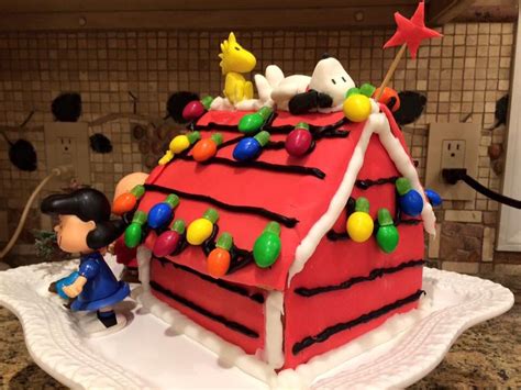 Peanuts Snoopy Gingerbread House Gingerbread Holiday Gingerbread