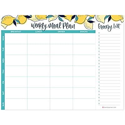 Buy Bloom Daily Planners Horizontal Weekly Magnetic Meal Planning Pad