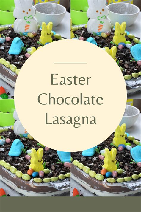 You can also use the freezer if you are short on time. Easter Chocolate Lasagna | Easter recipes, Chocolate ...