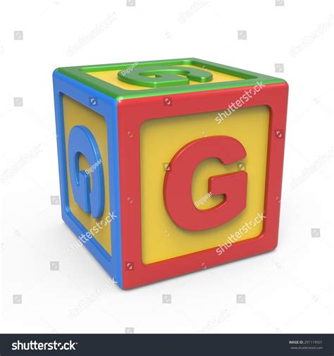 Alphabet Toy Block Letter G Stock Illustration 291119501 Shutterstock