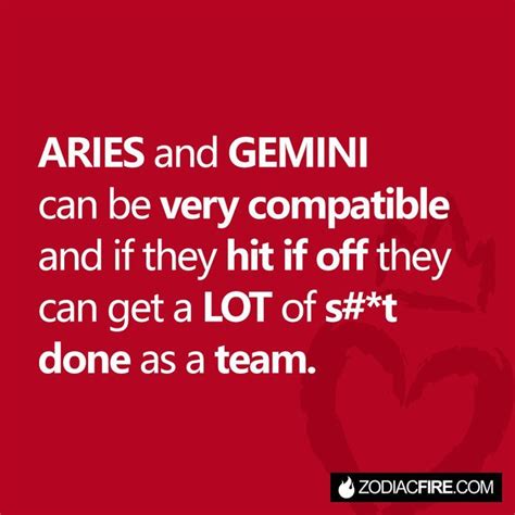 Aries control the month of march. Aries 'n' Gemini Compatibility: dynamic yet high-risk... 💘 ...