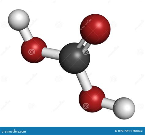Molécula De ácido Carbónico Se Forma Cuando Se Disuelve Dióxido De