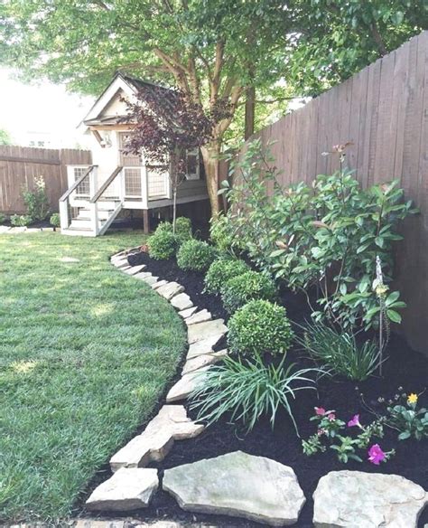 70 Favourite Side House Garden Landscaping Decoration Ideas With Rocks