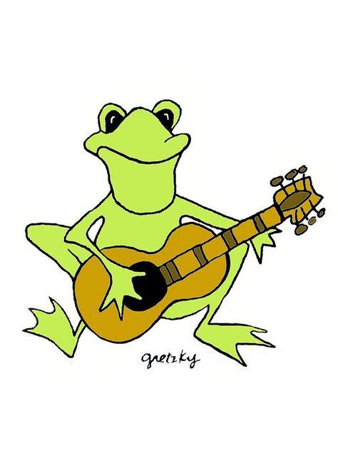 Frog With Guitar By Paintings By Gretzky Clip Art Art Painting