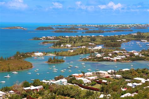 Bermuda Tropical Landscape View From Above Foto De Stock Y Más Banco De