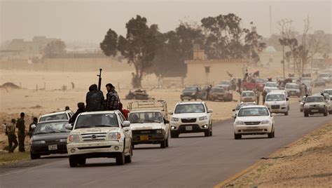Nato Hits Libyan Rebels Convoy Rebel General Say The New York Times