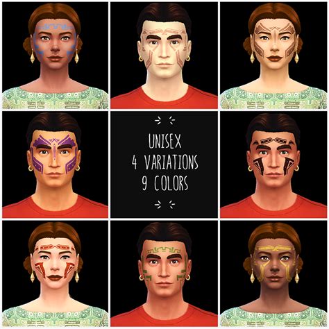 War Never Changes Sims 4 Sims Tribal Face