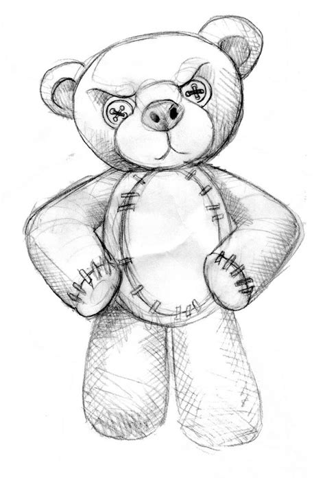 How To Draw A Gangster Teddy Bear