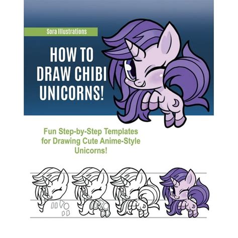 How To Draw Chibi Unicorns Fun Step By Step Templates For Drawing