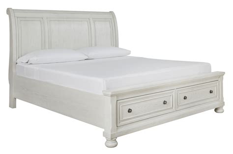 signature design by ashley robbinsdale b742b3 queen sleigh bed with storage furniture and