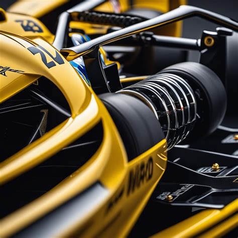 Premium Photo A Yellow Formula Car One
