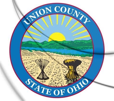 3d Seal Of Union County Ohio Usa Stock Illustration Illustration Of