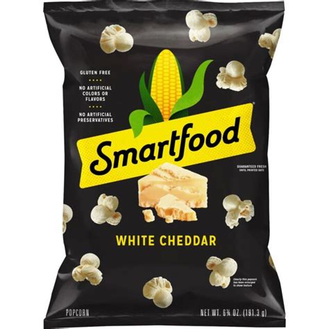 Smartfood Popcorn White Cheddar Cheese Flavored 100 Whole Grain 675 Oz