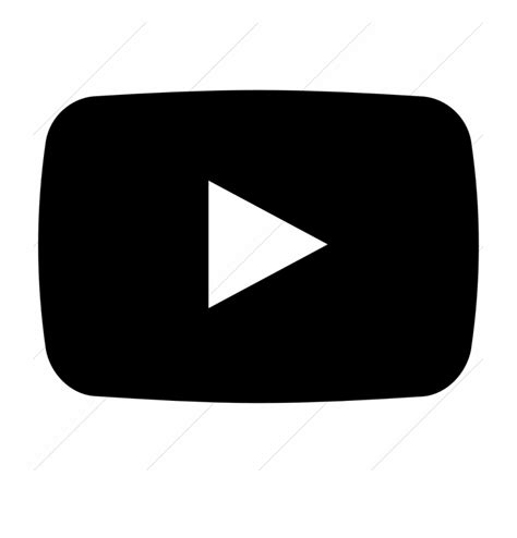 17 Black And White Youtube Icon Images Logo - Black Youtube Logo Png