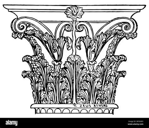 Capital corintio, Templo de Zeus en Atenas, Templo de Zeus Olímpico, un