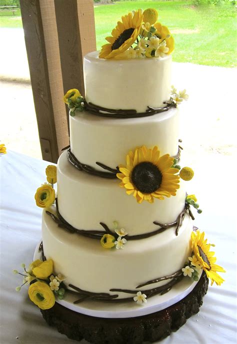 Modern Rustic Wedding Cake For An Outdoor Wedding 4 Offset