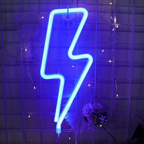 Buy Led Neon Decorative Light Neon Sign Shaped Decor Light Lightning