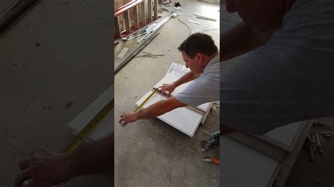 Not all tile can be snapped. Cutting reveal ceiling tile for custom shadow line - YouTube