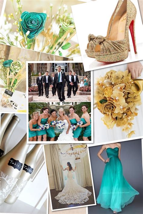 Teal And Gold Wedding Theme Glitter Teal And Gold Wedding Theme