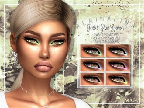 Pastel Glow Eyeliner At Alainalina The Sims 4 Catalog