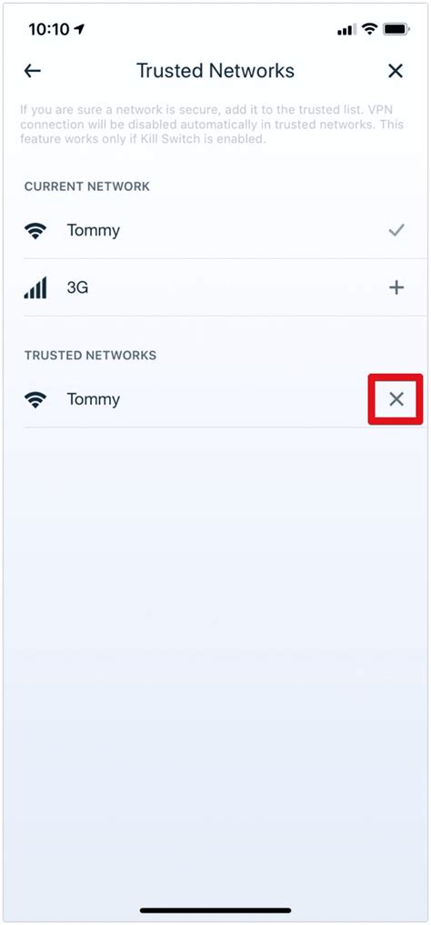 Trusted Networks In Vpn App Vpn Unlimited