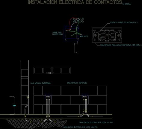 Installation Of Electrical Outlets In A Wall Dwg Detail For Autocad My Xxx Hot Girl