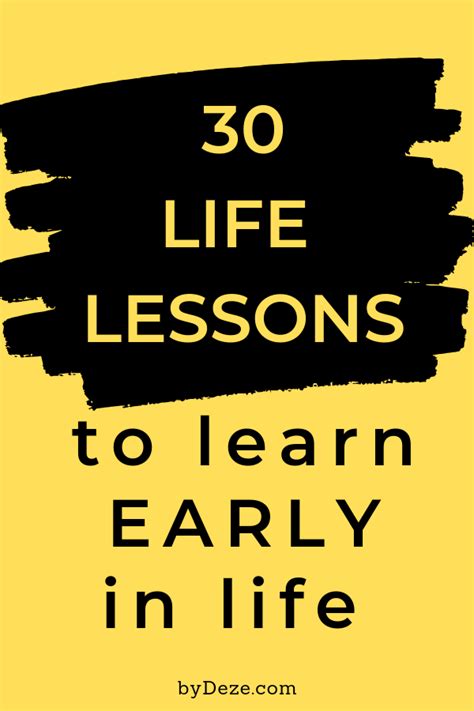 30 Straightforward Life Lessons To Learn From 30 Years Of Life Bydeze Life Lessons