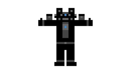 Titan Cameraman T Posing Pixel Art