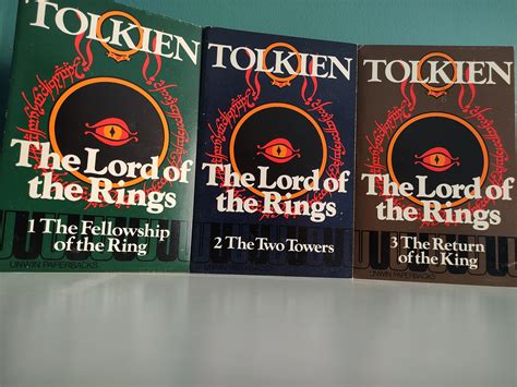 The Lord Of The Rings Trilogy Jrr Tolkien Unwin Paperbacks 1976