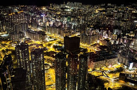 Hong Kong City Night Lights Wallpapers Hd Desktop And Mobile