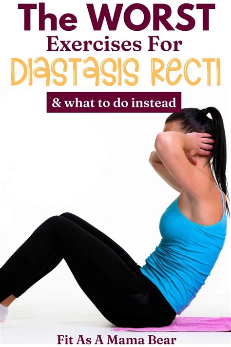 4 Exercises To Avoid With Diastasis Recti And What To Do Instead